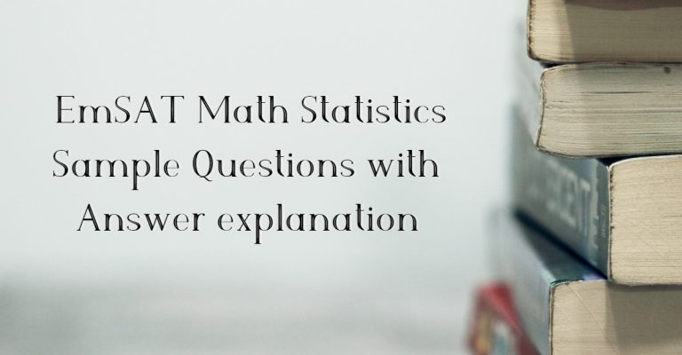 EmSAT-Math-Statistics-Sample-Questions